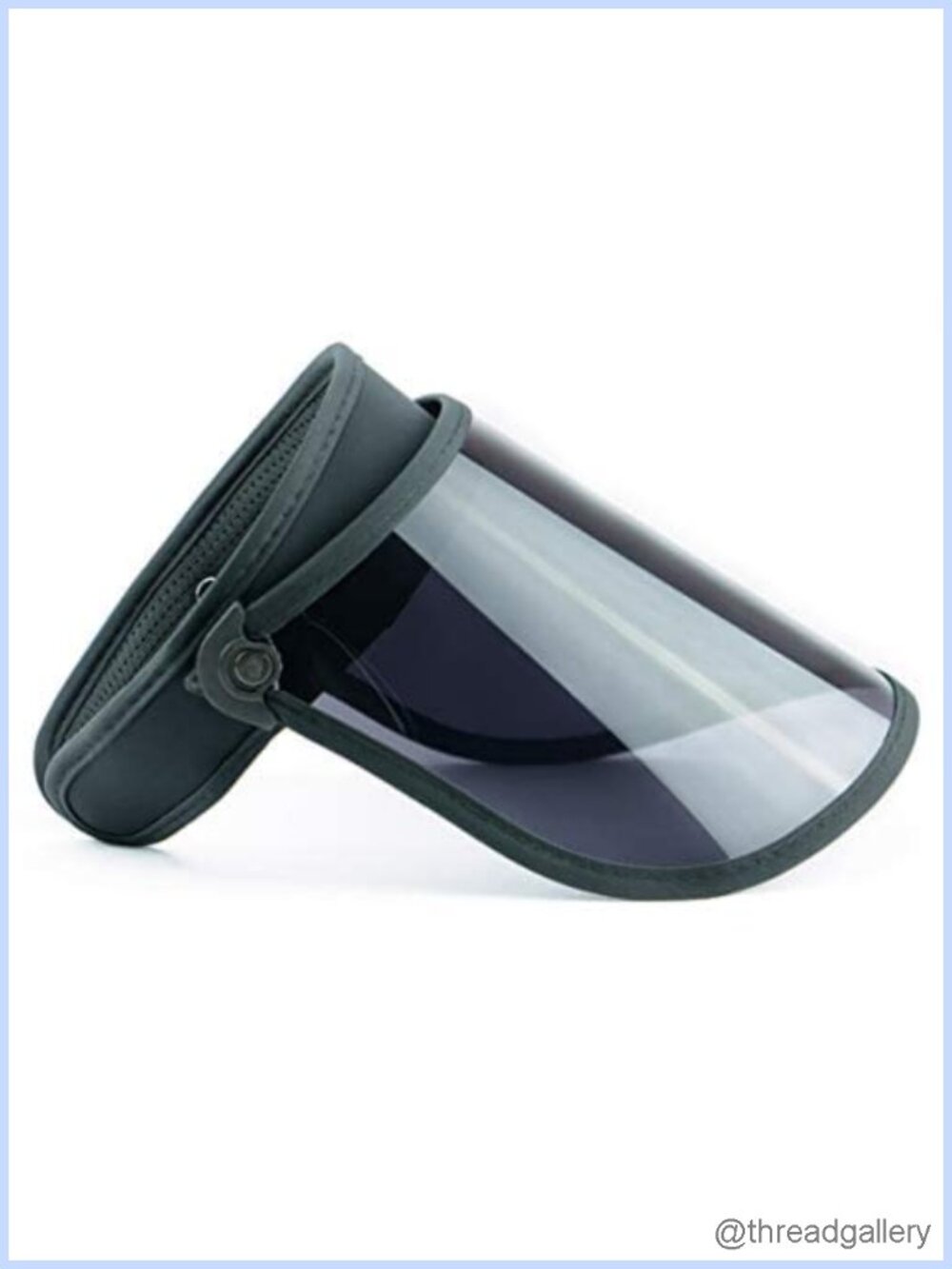 UV Blue Light Blocking Visor ANSI Z80.3 Adjustable Transparent Lens